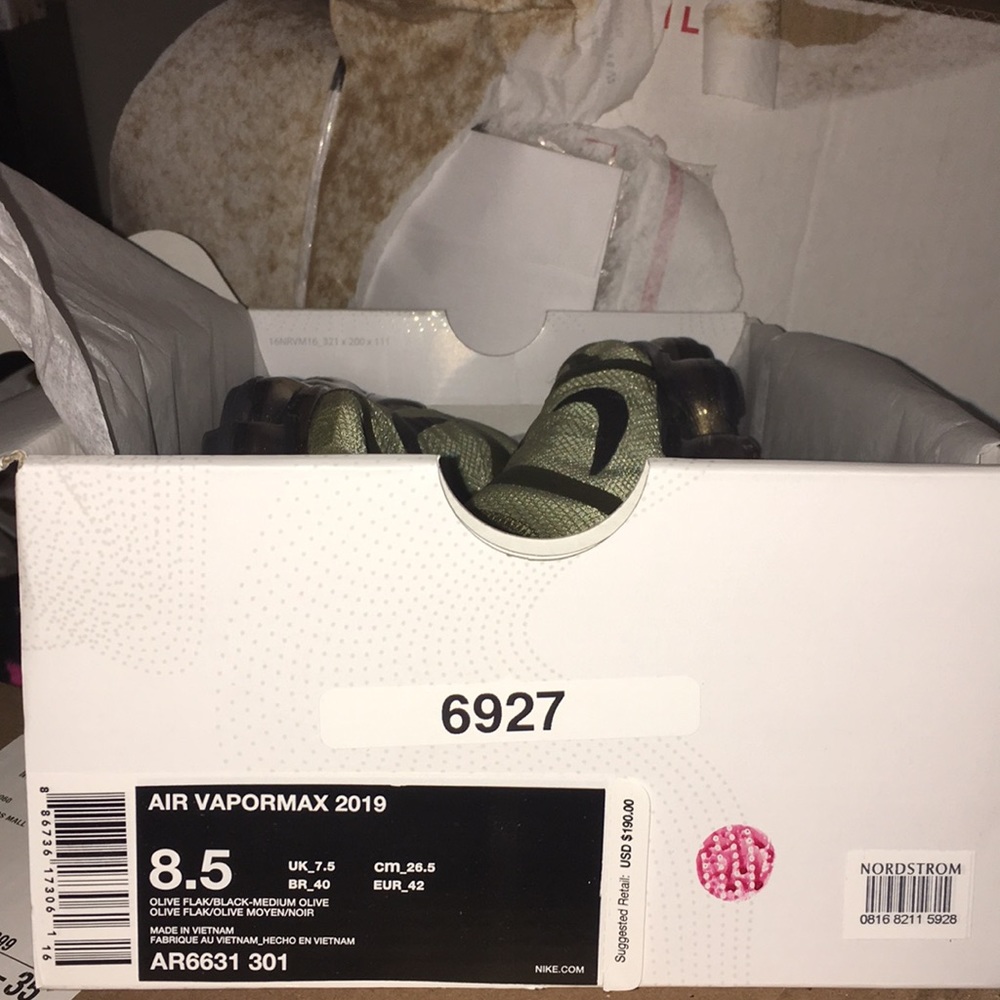 Nike Air Vapormax Camo Sneakers NWT Men’s 8.5 - Picture 5 of 6